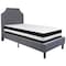 Flash Furniture Brighton Twin Platform Bed Set, Lght Gray SL-BM-9-GG - alternate 5